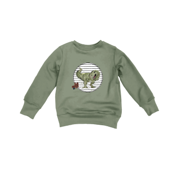 Patch / Aufnäher  - Dino Streifen rund